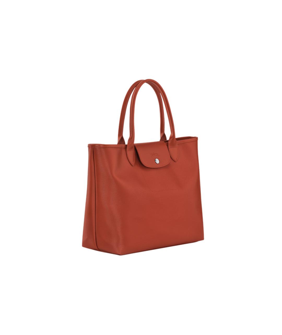 LONGCHAMP Оранжевая кожаная сумка через плечо, фото 2