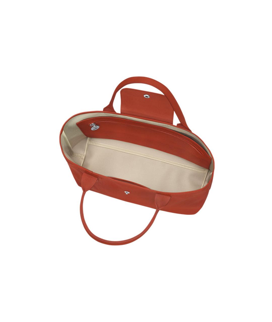 LONGCHAMP Оранжевая кожаная сумка через плечо, фото 4