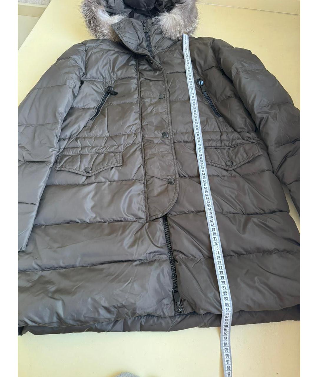 MONCLER Коричневый пуховик, фото 7