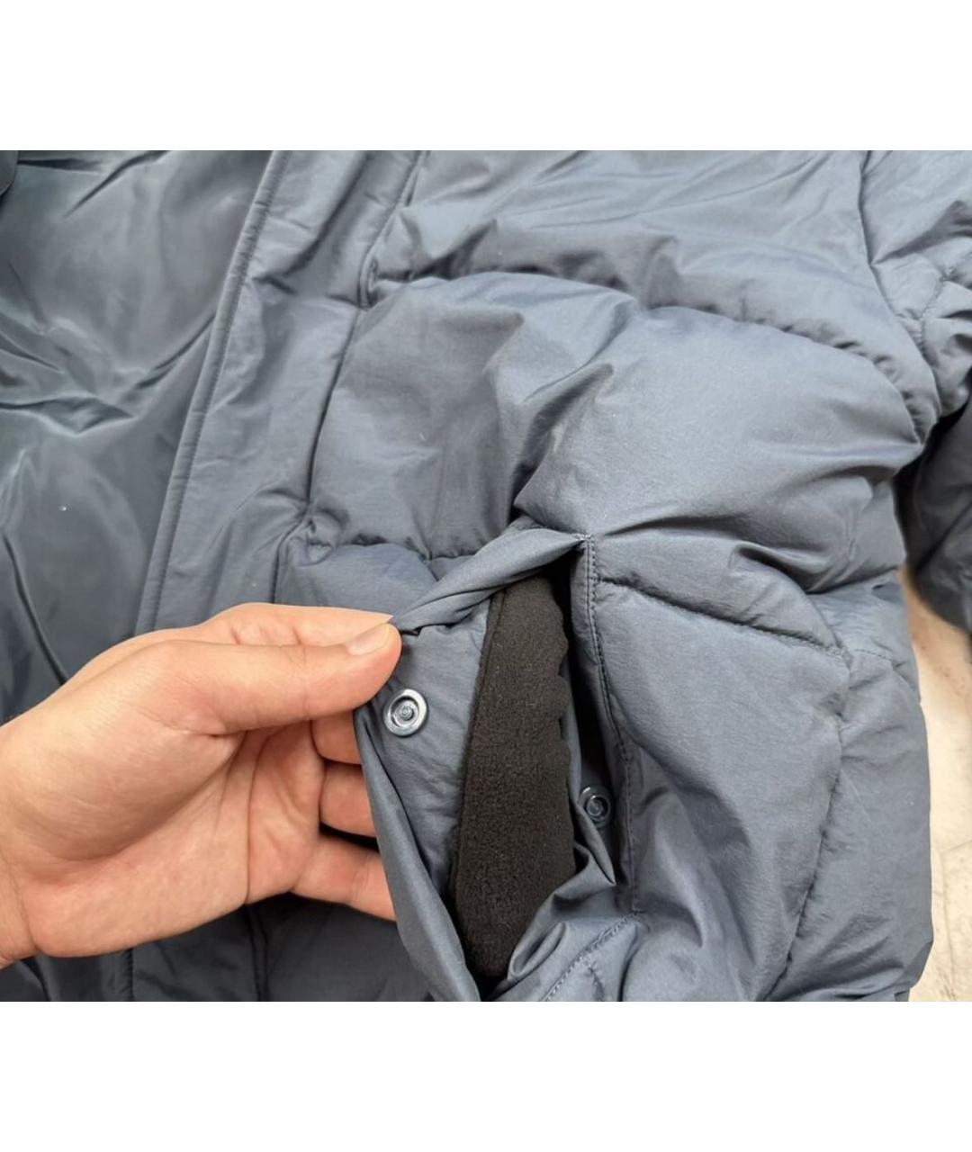 CALVIN KLEIN Синий полиэстеровый пуховик, фото 7