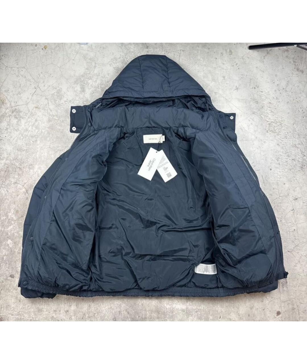 CALVIN KLEIN Синий полиэстеровый пуховик, фото 5
