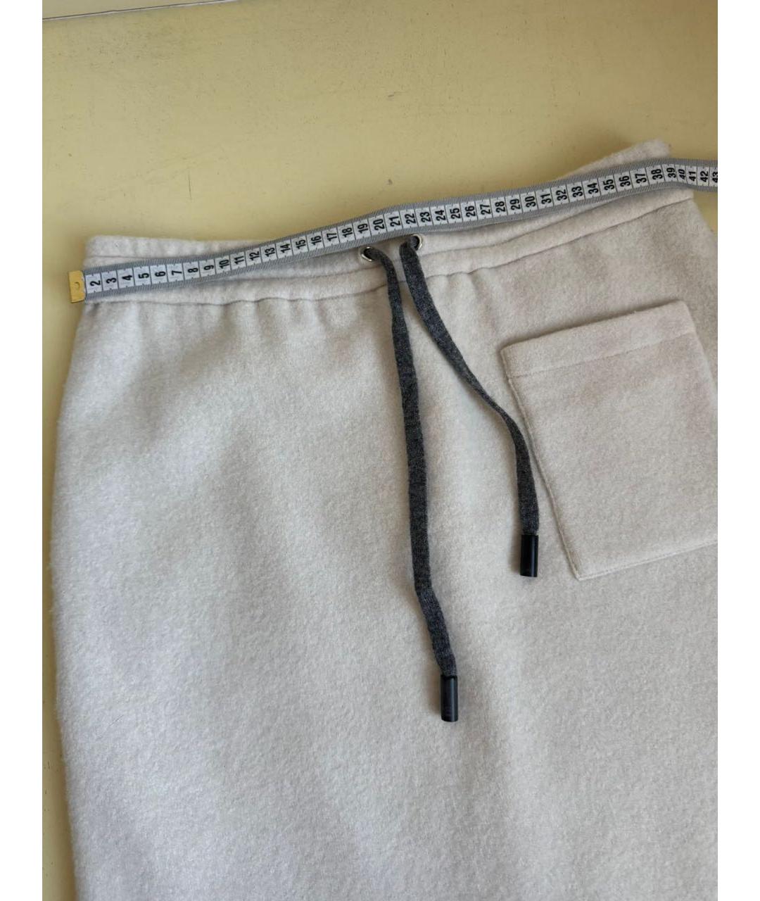 ELEVENTY Бежевый шерстяной костюм с юбками, фото 8