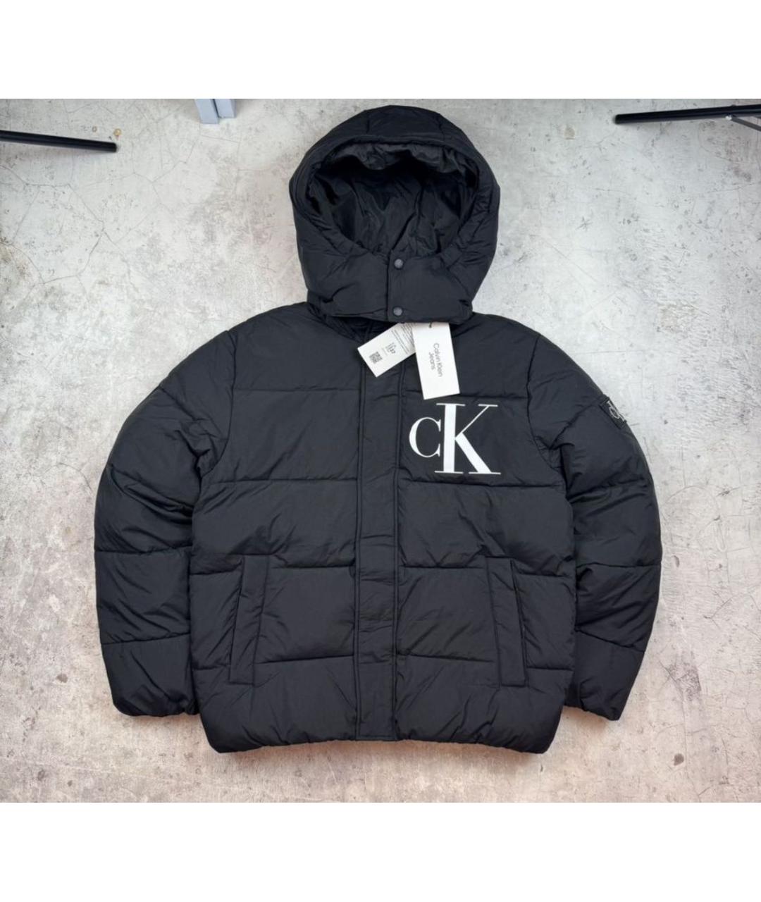 CALVIN KLEIN Черный пуховик, фото 9