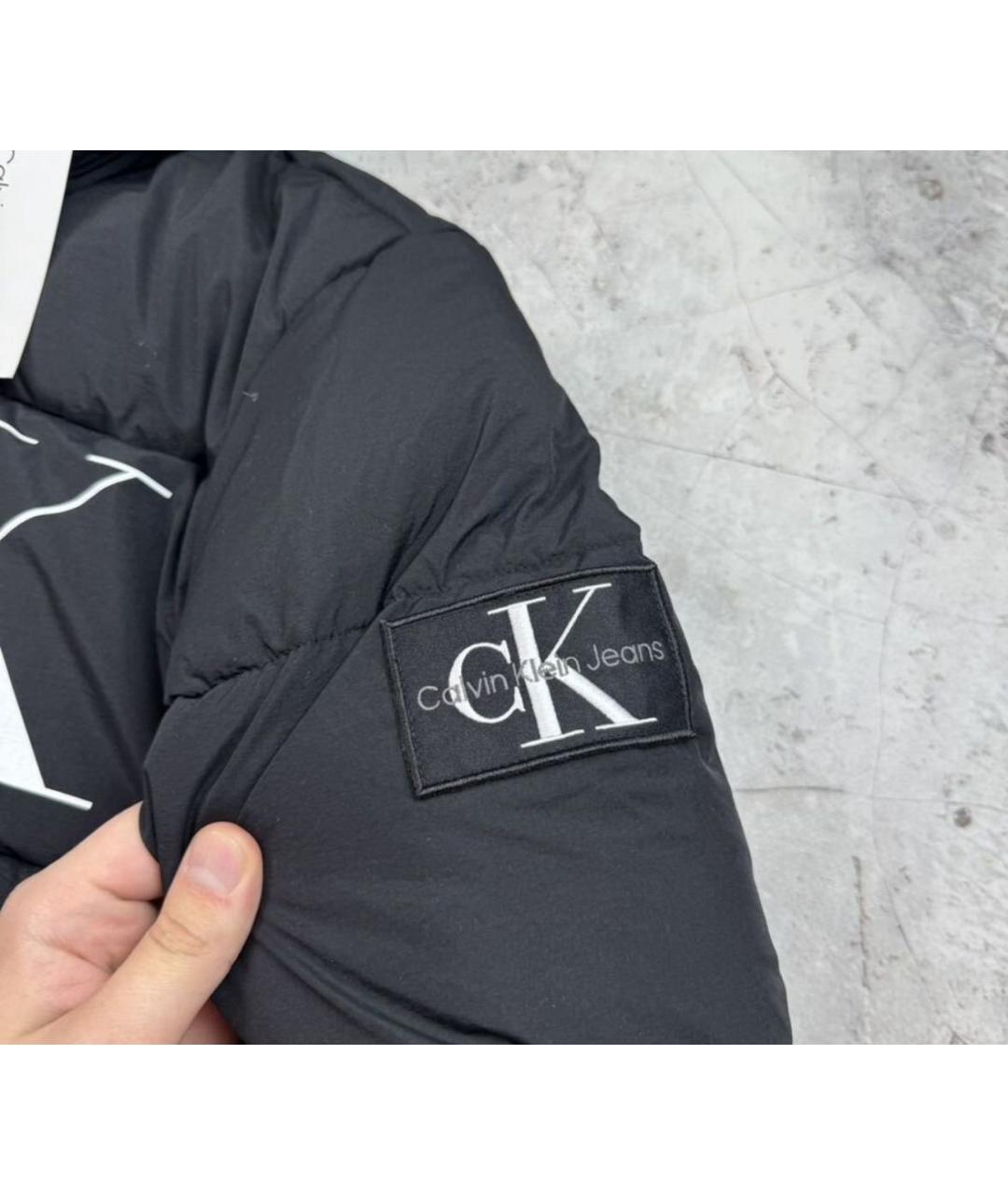 CALVIN KLEIN Черный пуховик, фото 3