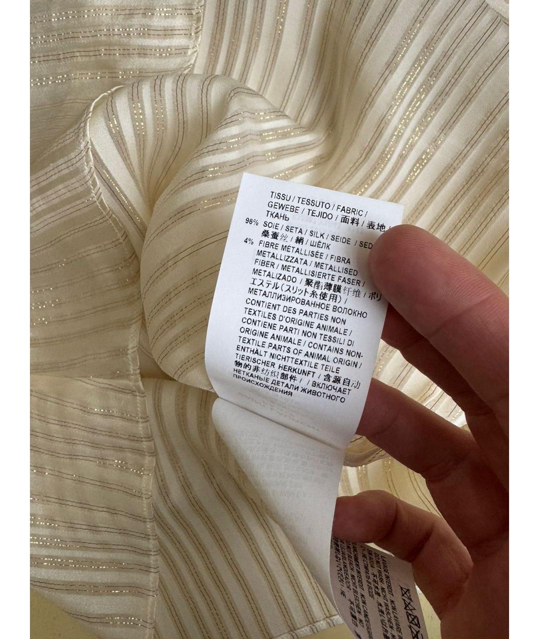 SAINT LAURENT Бежевая блузы, фото 7