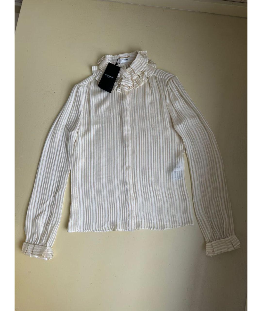 SAINT LAURENT Бежевая блузы, фото 3