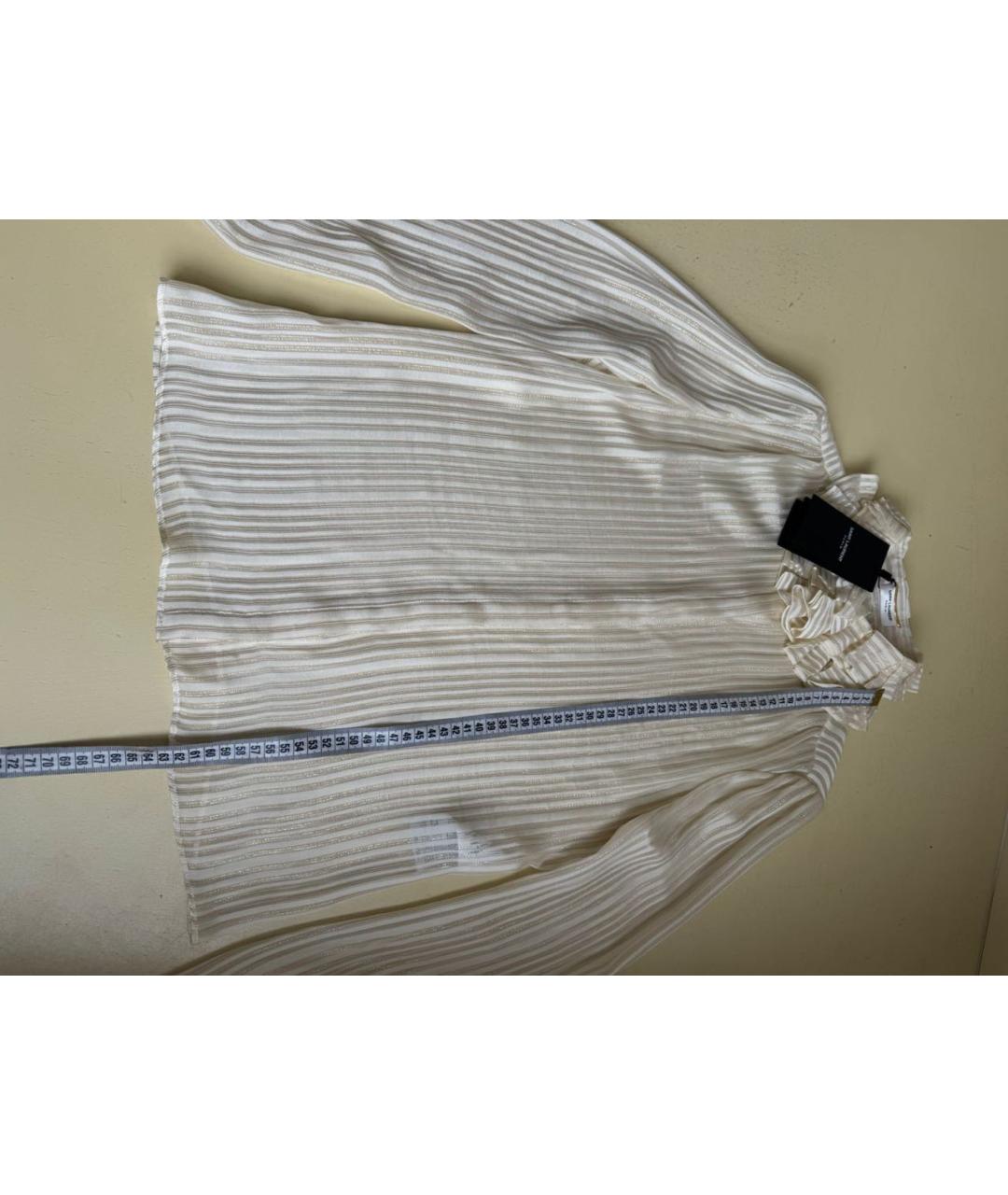 SAINT LAURENT Бежевая блузы, фото 8