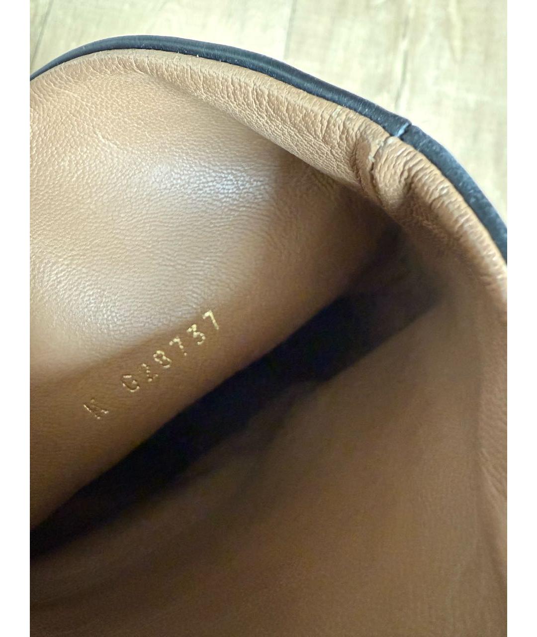 CHANEL Черные кожаные полусапоги, фото 6