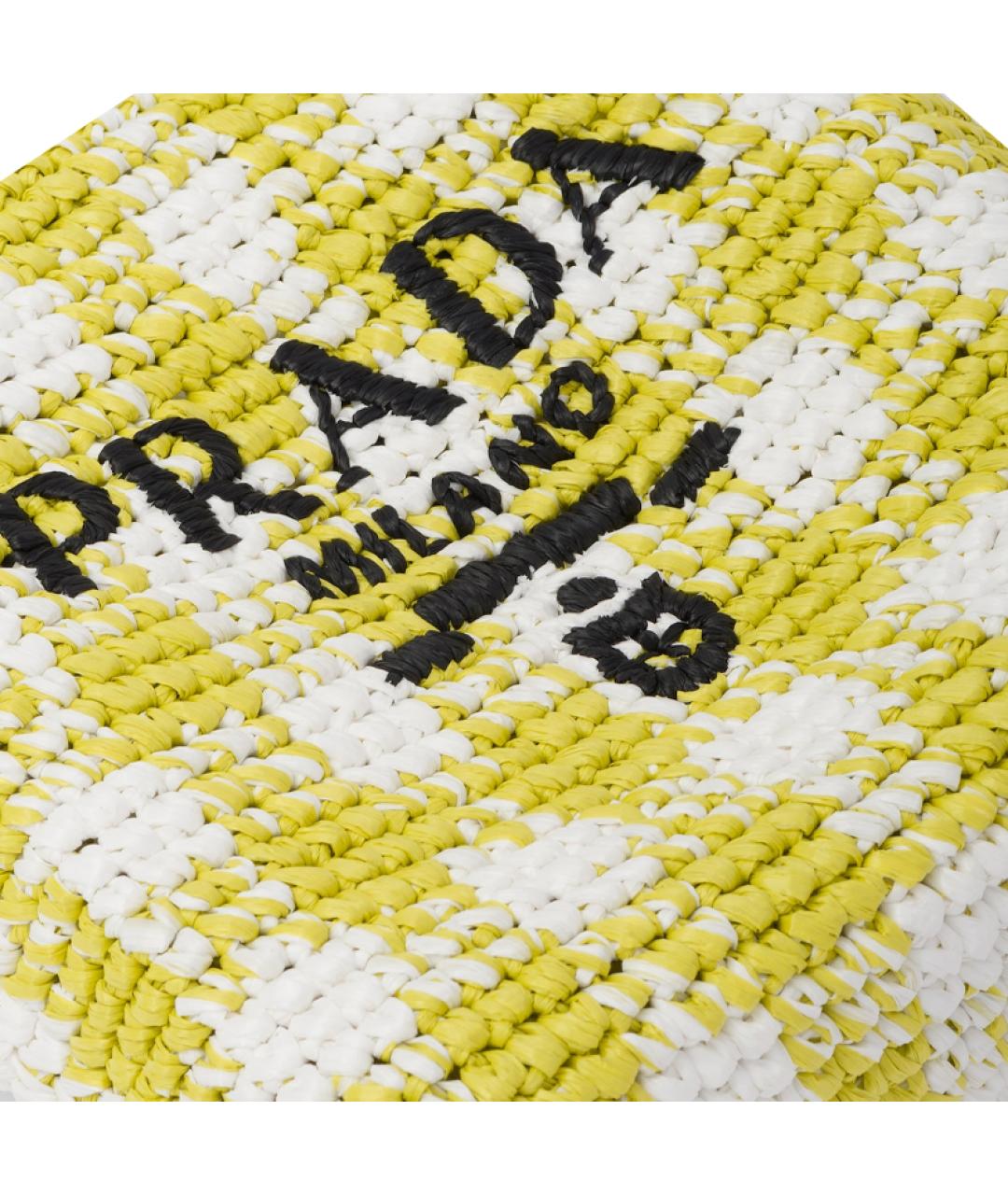 PRADA Желтая сумка через плечо, фото 4