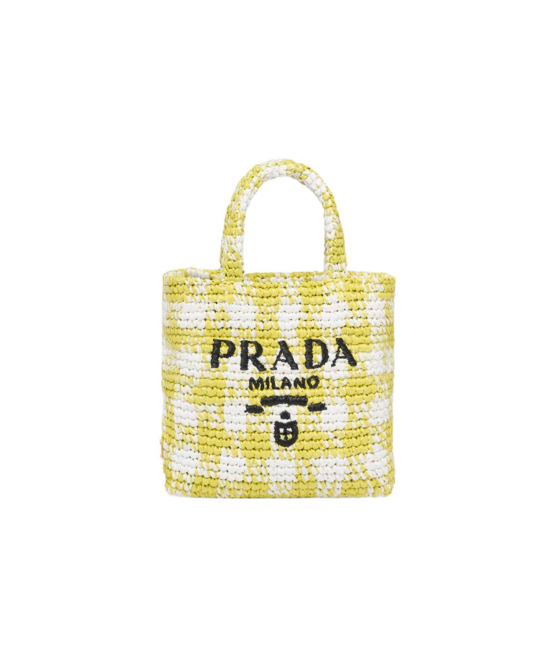 PRADA Желтая сумка через плечо, фото 7