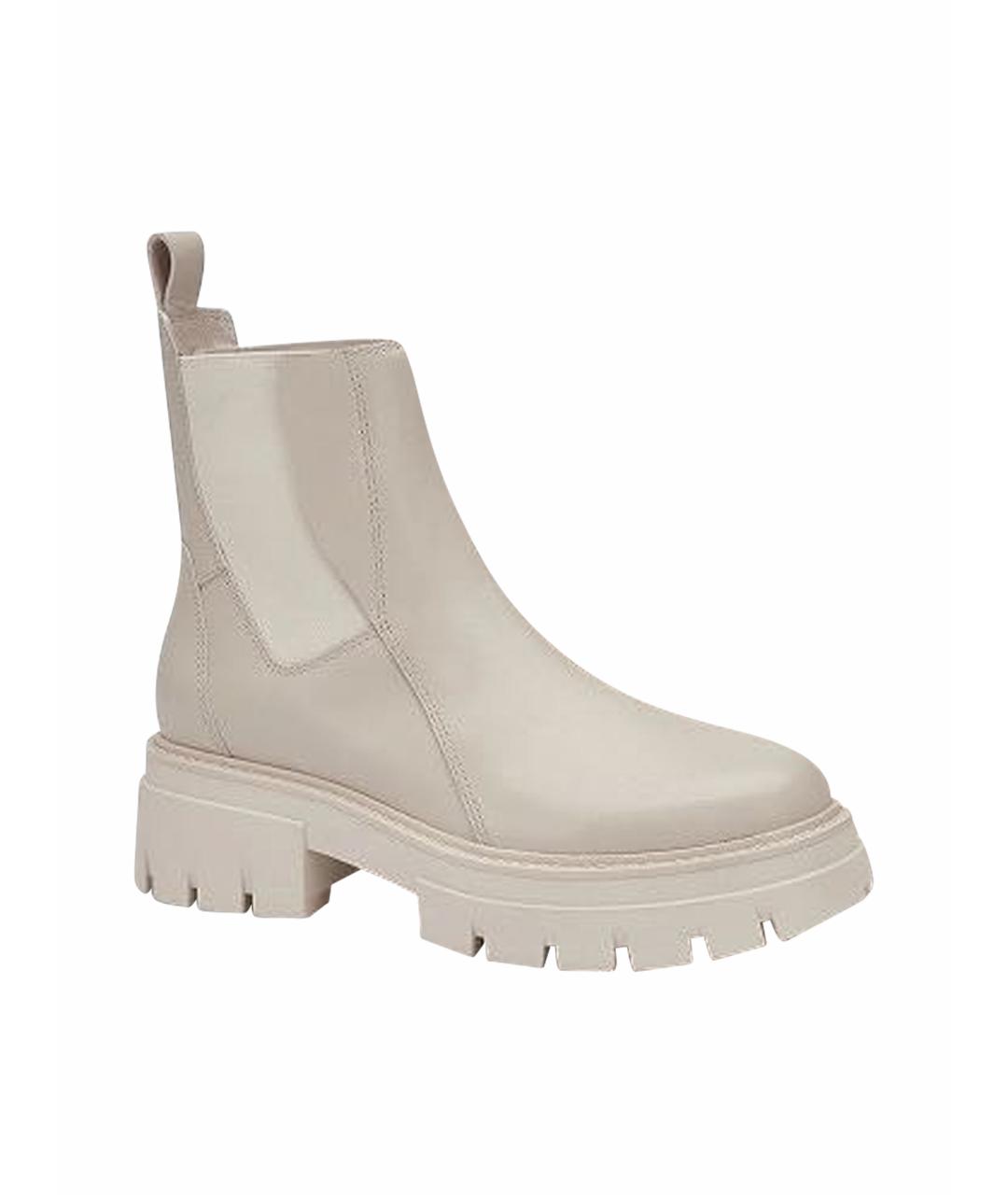 ASH Бежевые кожаные полусапоги, фото 1