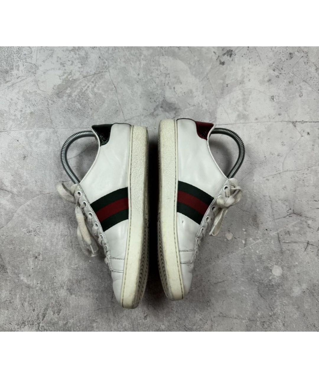 GUCCI Белые кеды, фото 4