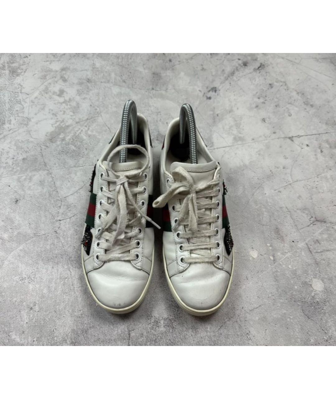GUCCI Белые кеды, фото 3