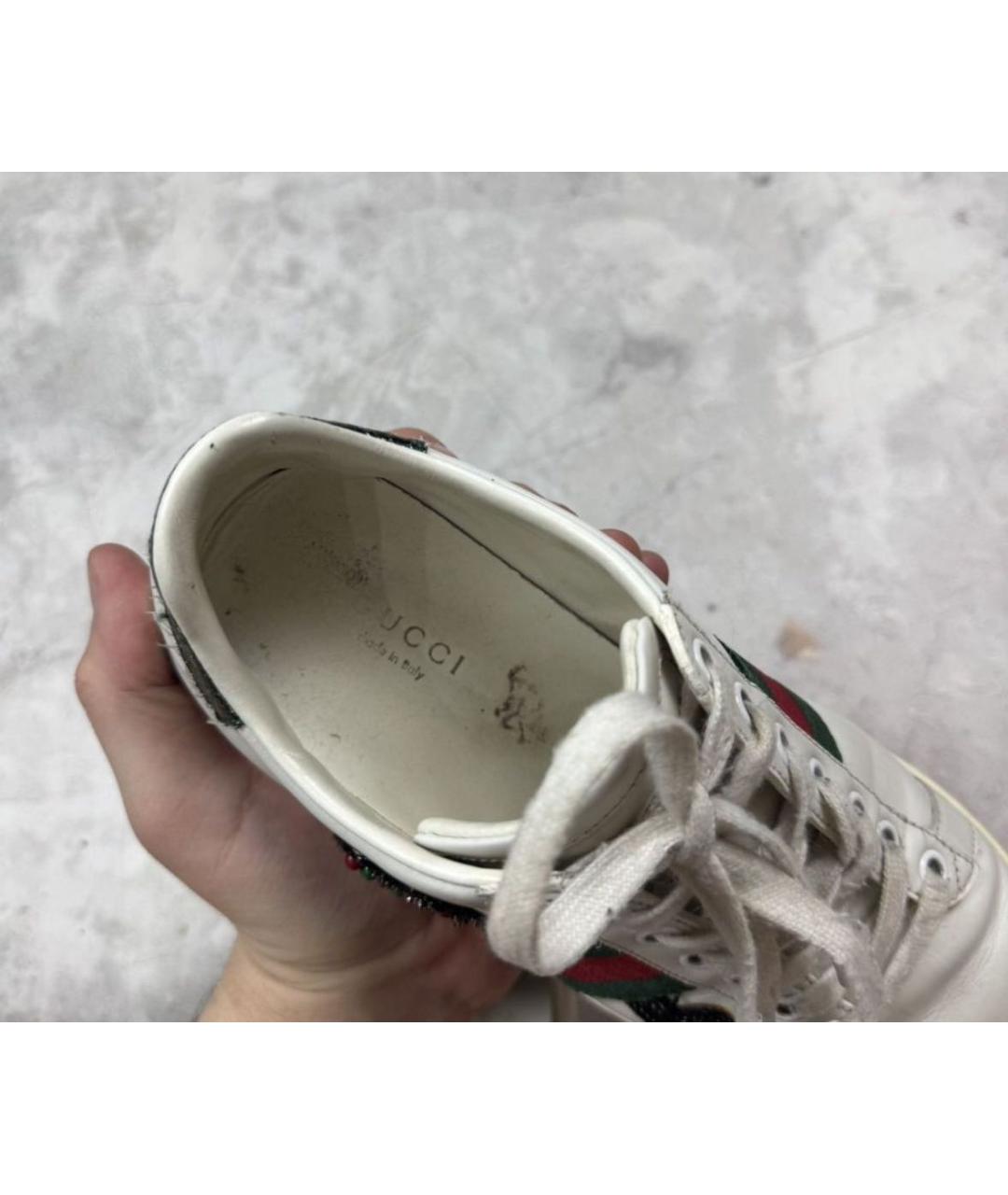 GUCCI Белые кеды, фото 7