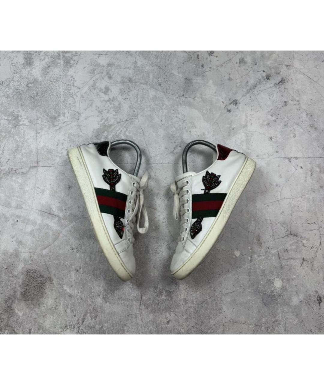 GUCCI Белые кеды, фото 2