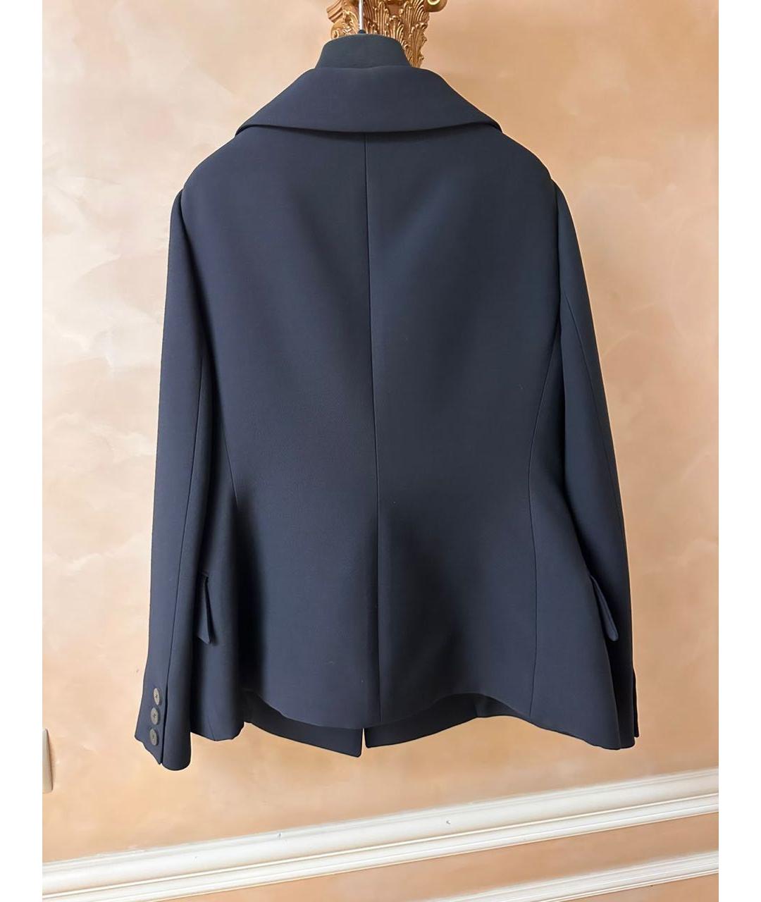 CHRISTIAN DIOR Черный шерстяной жакет/пиджак, фото 2