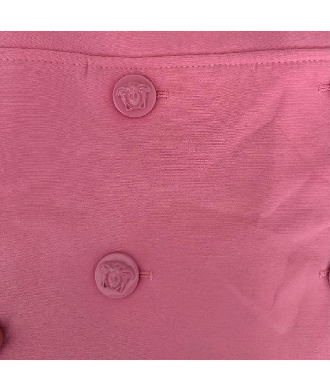 VERSACE Розовое вискозное повседневное платье, фото 2