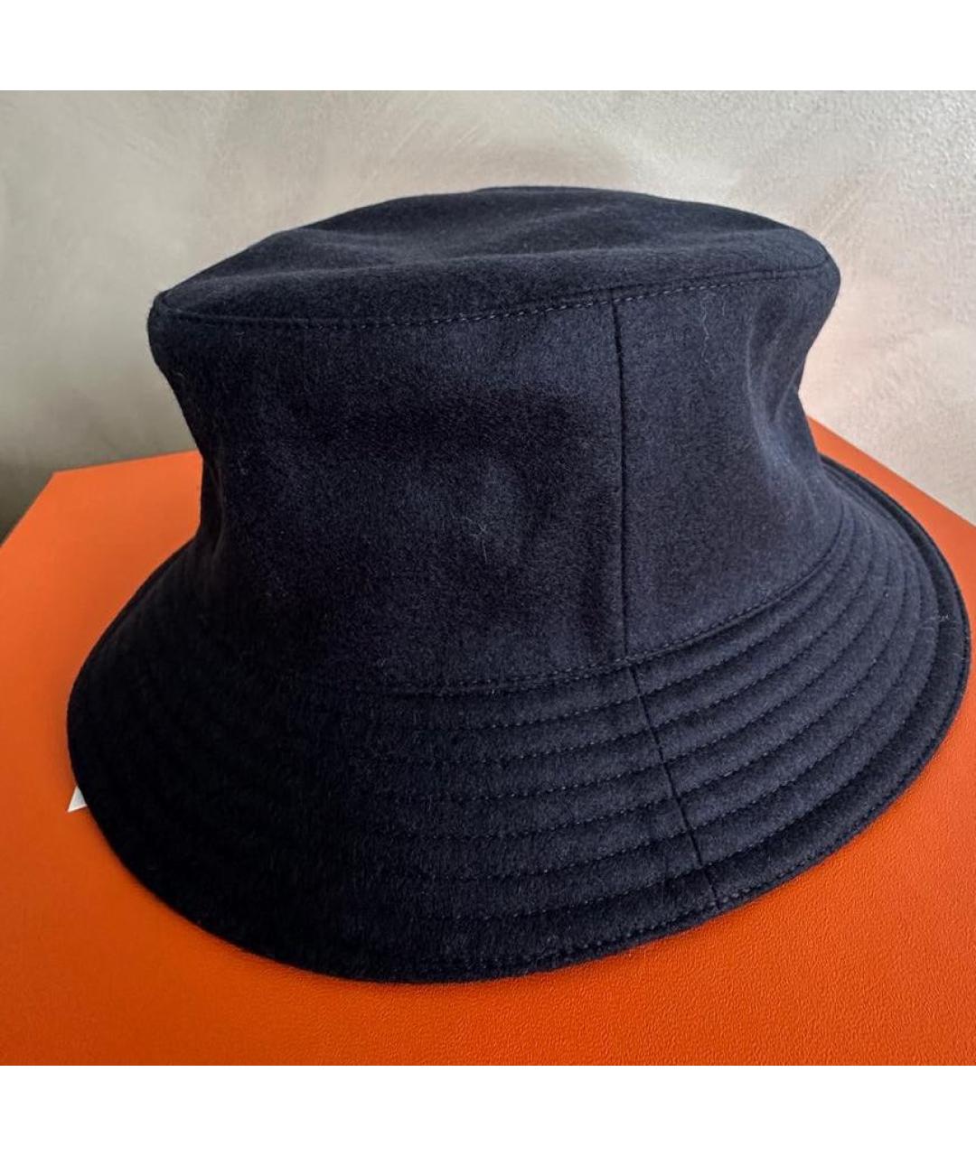 HERMES Антрацитовая кашемировая шляпа, фото 4