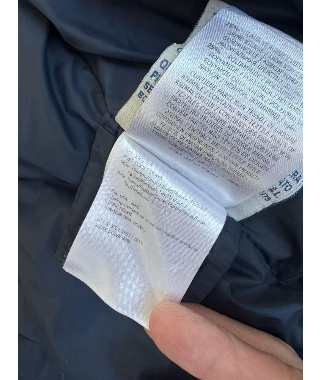 MONCLER Синий пуховик, фото 8