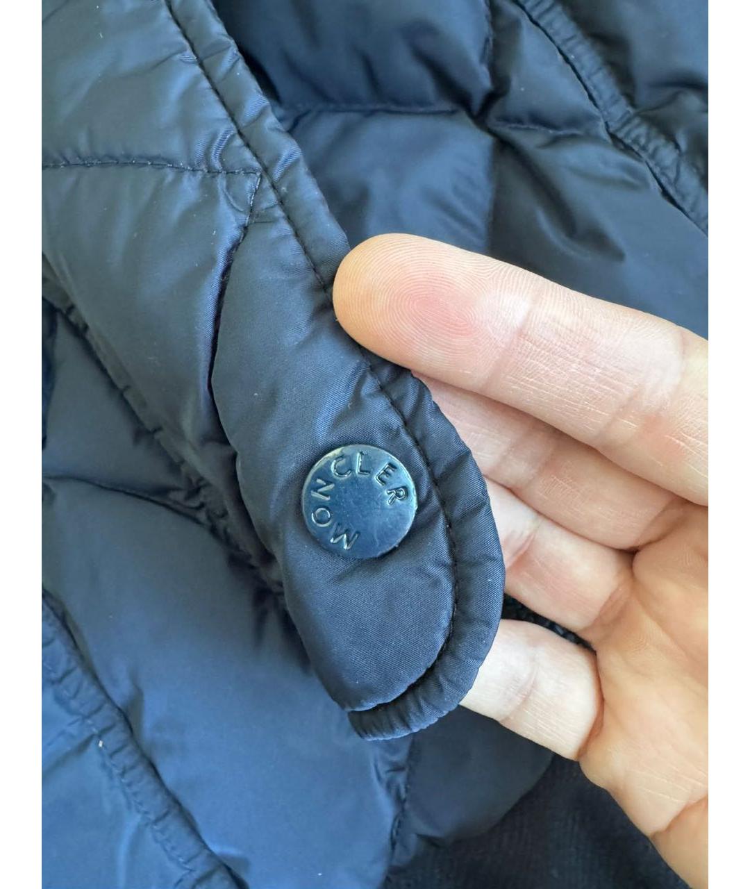 MONCLER Синий пуховик, фото 4