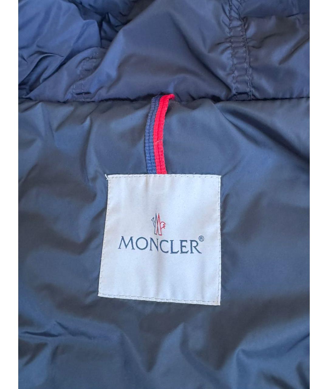 MONCLER Синий пуховик, фото 5