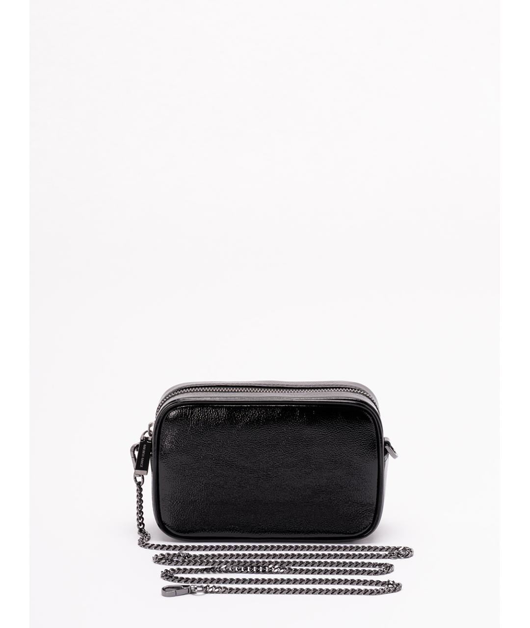 GOLDEN GOOSE DELUXE BRAND Черная кожаная сумка через плечо, фото 2