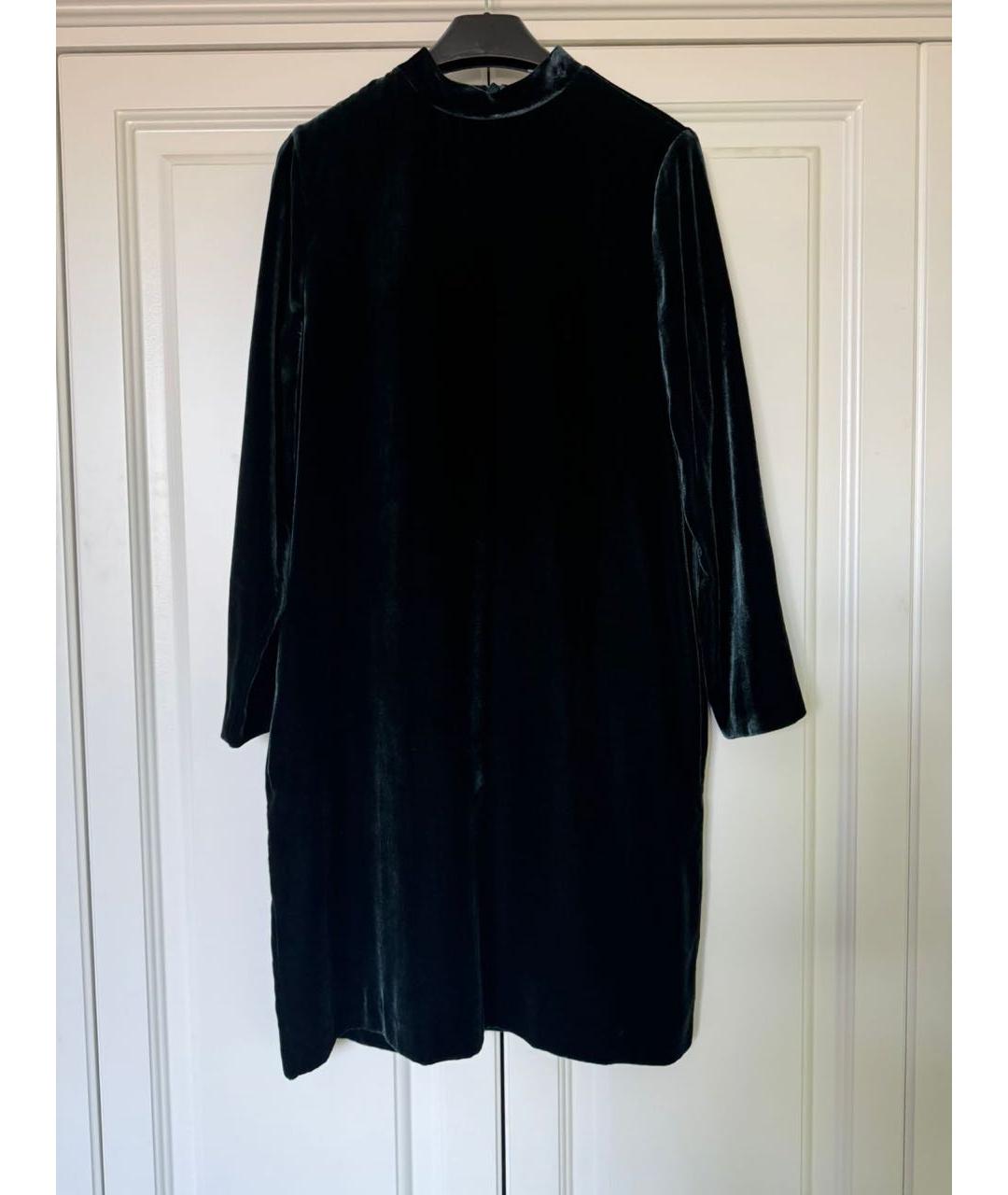 MAX MARA Темно-синее бархатное вечернее платье, фото 2