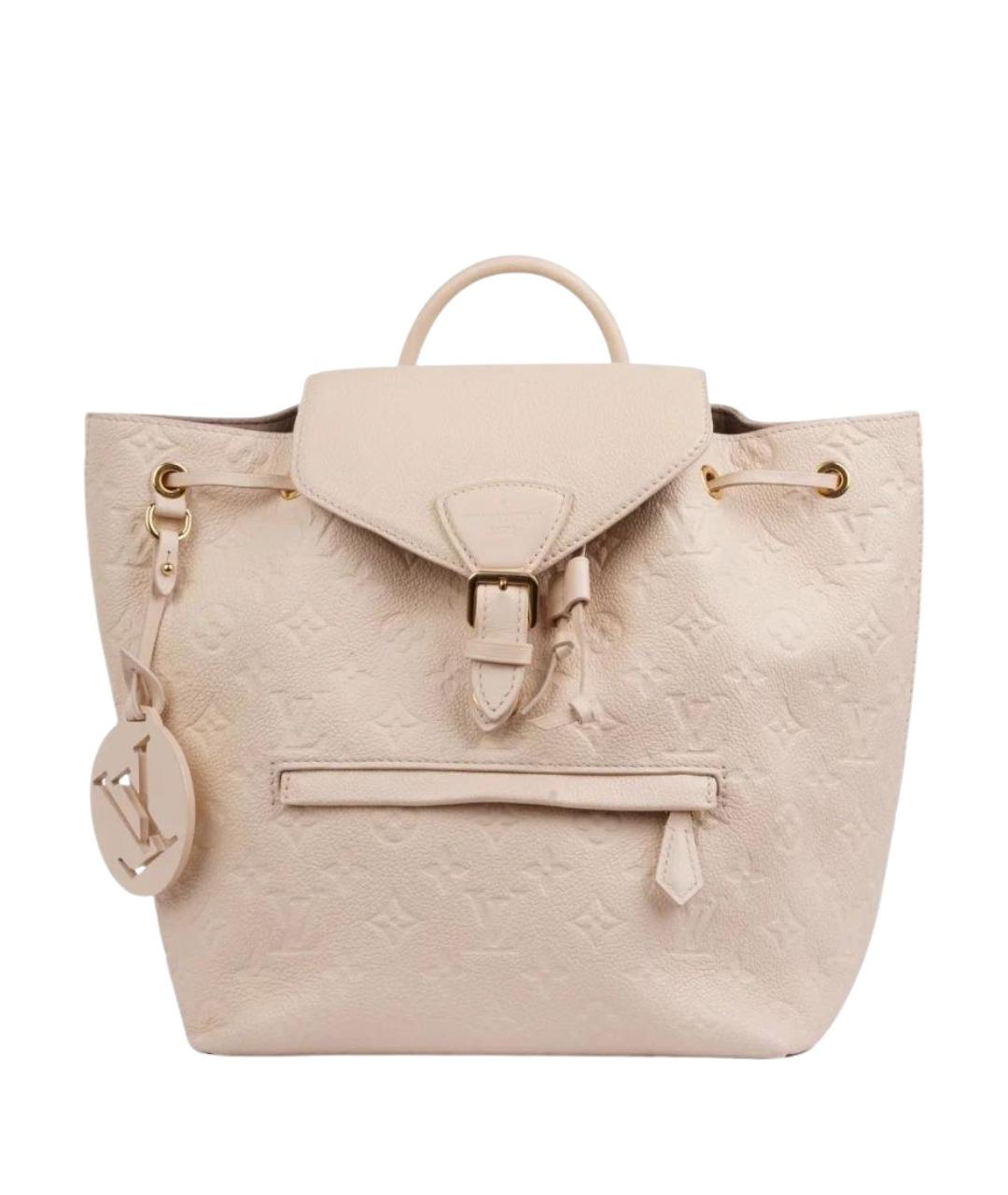 LOUIS VUITTON Бежевый кожаный рюкзак, фото 1