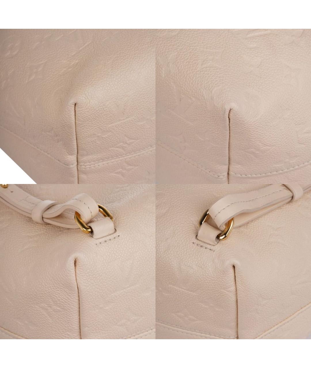 LOUIS VUITTON Бежевый кожаный рюкзак, фото 7