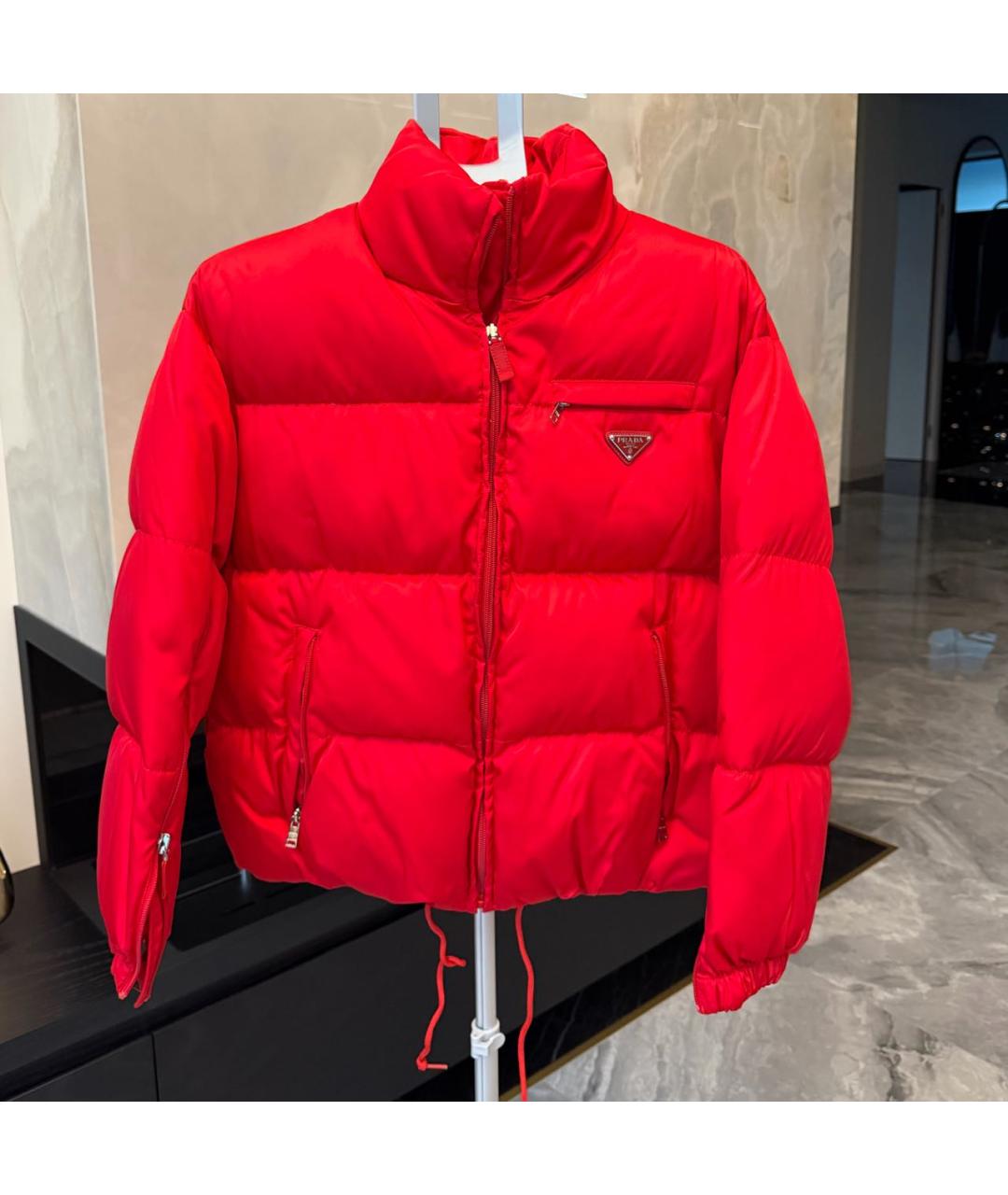 PRADA Красный пуховик, фото 4