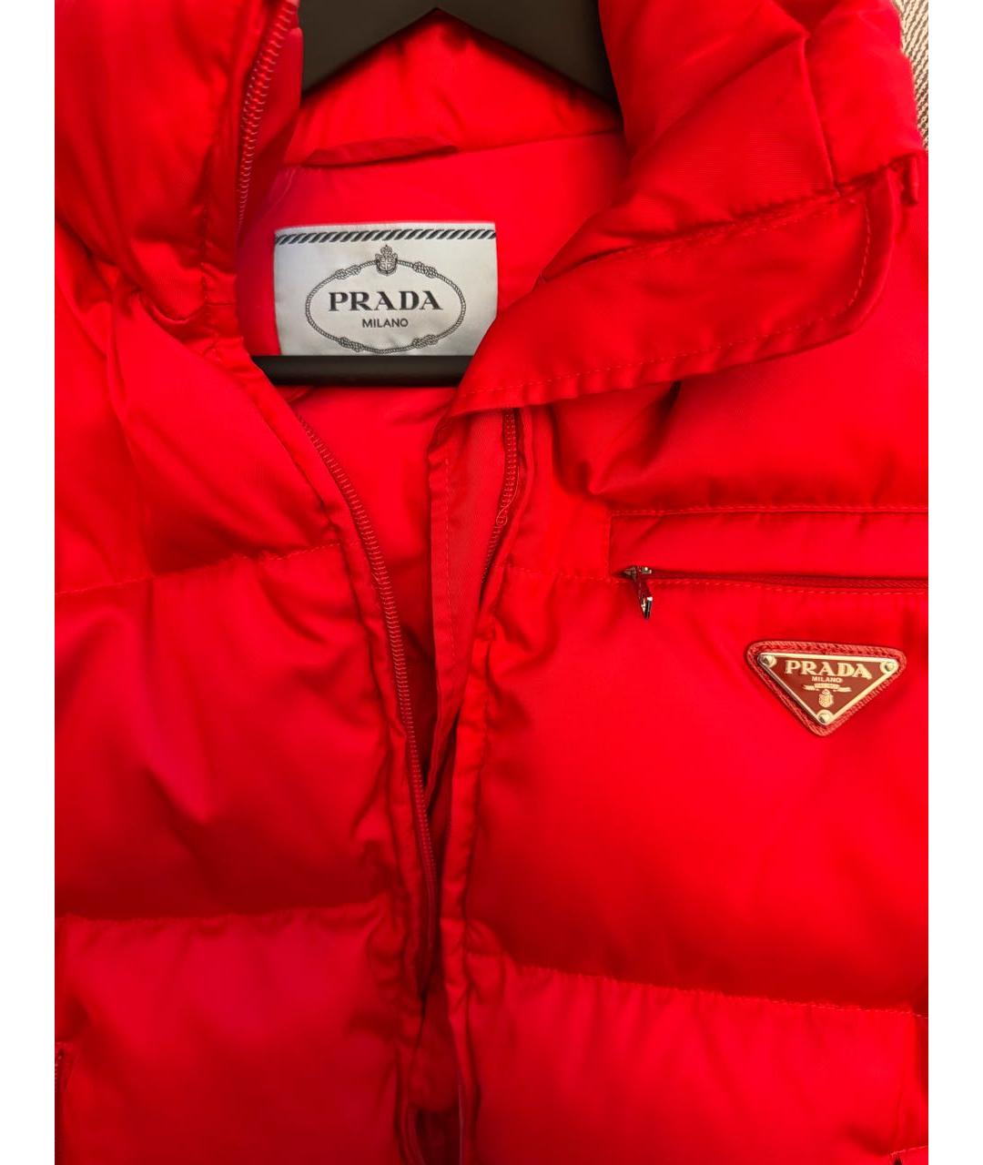 PRADA Красный пуховик, фото 3