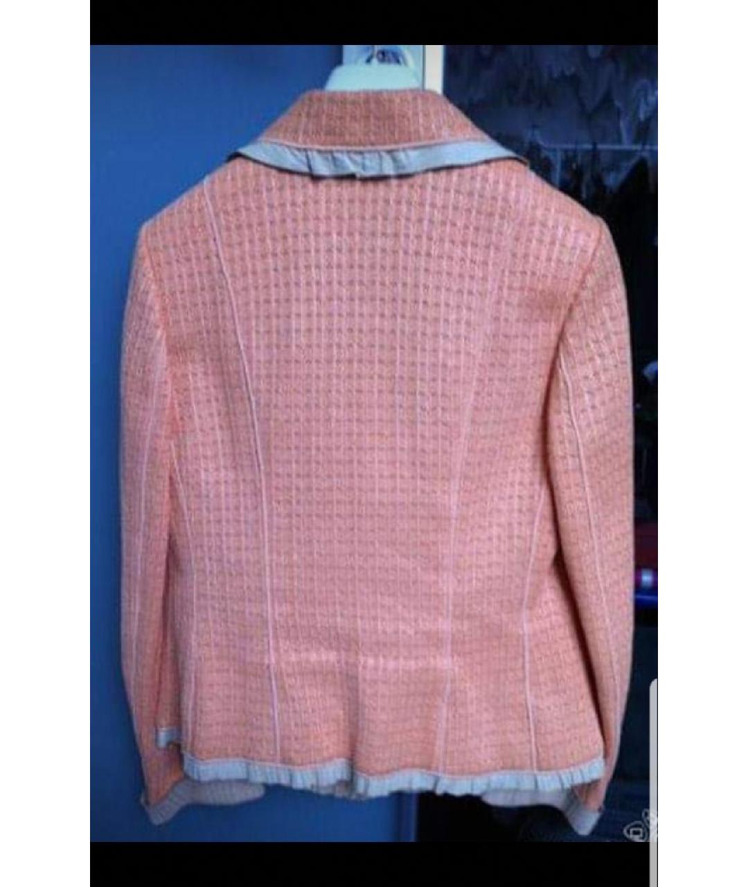 FERRAGAMO Оранжевый вискозный жакет/пиджак, фото 2