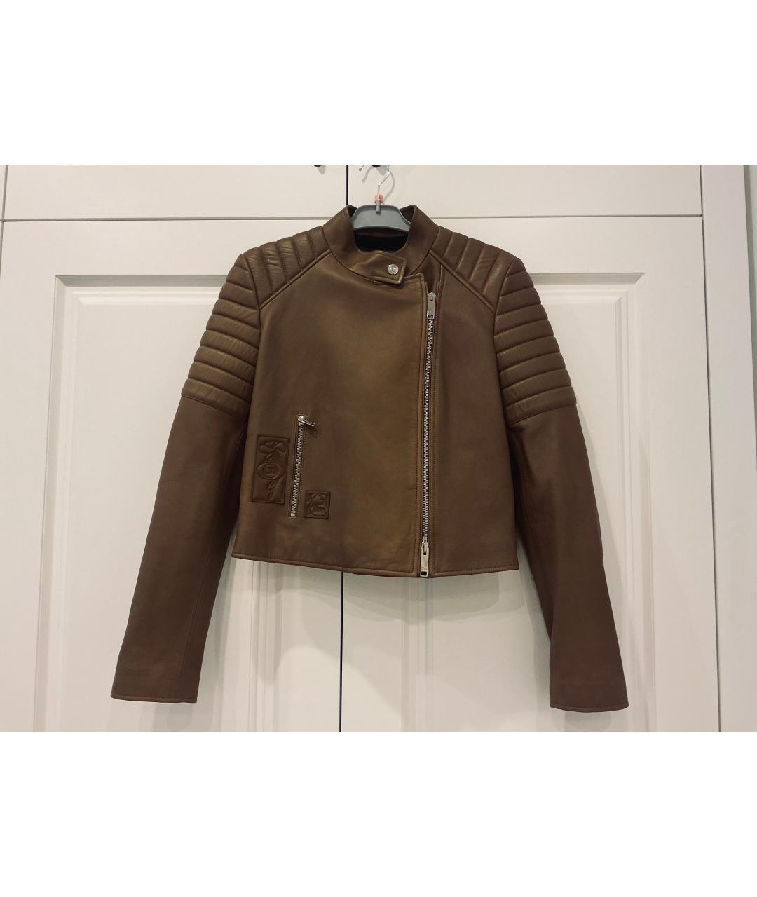 CHRISTIAN DIOR Коричневая кожаная куртка, фото 6
