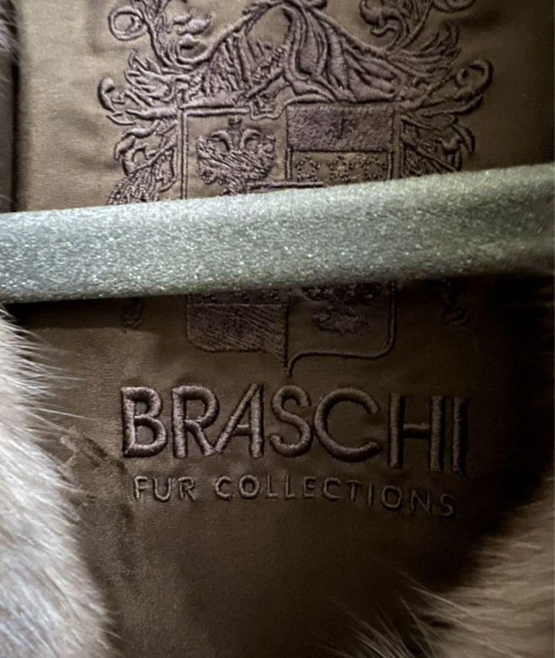 BRASCHI Бежевая меховая шуба, фото 3