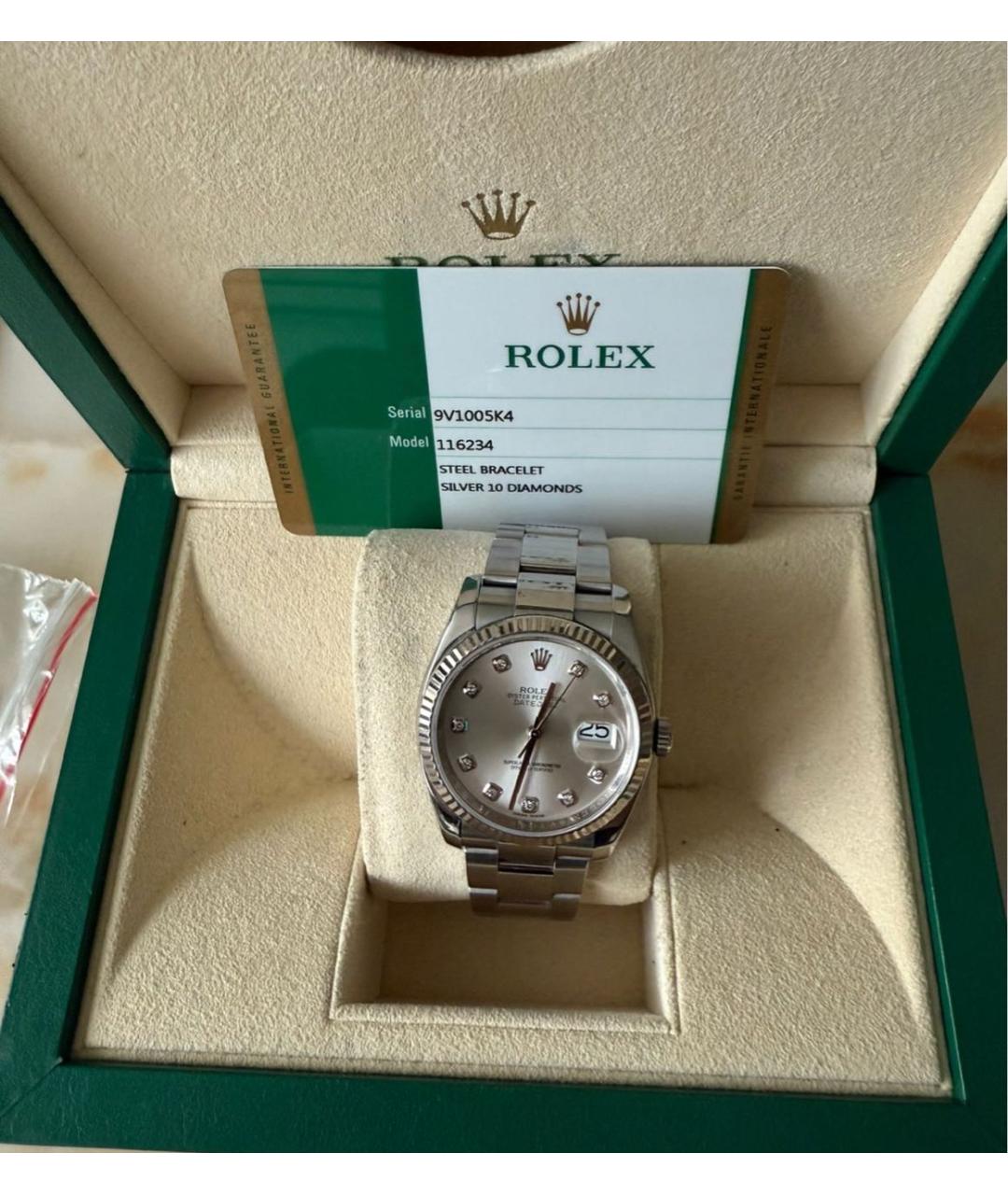 ROLEX Серебряные часы, фото 3