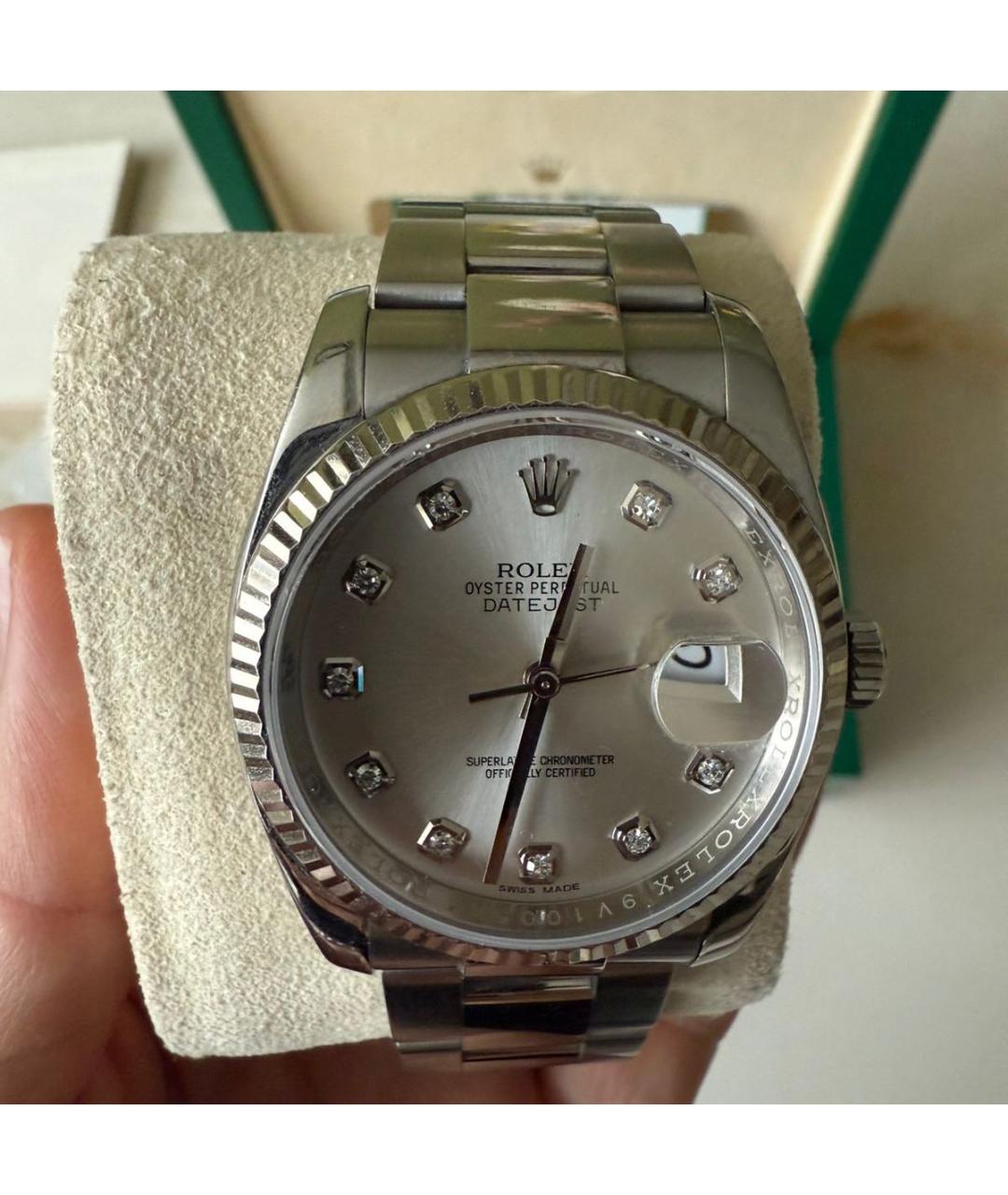 ROLEX Серебряные часы, фото 6