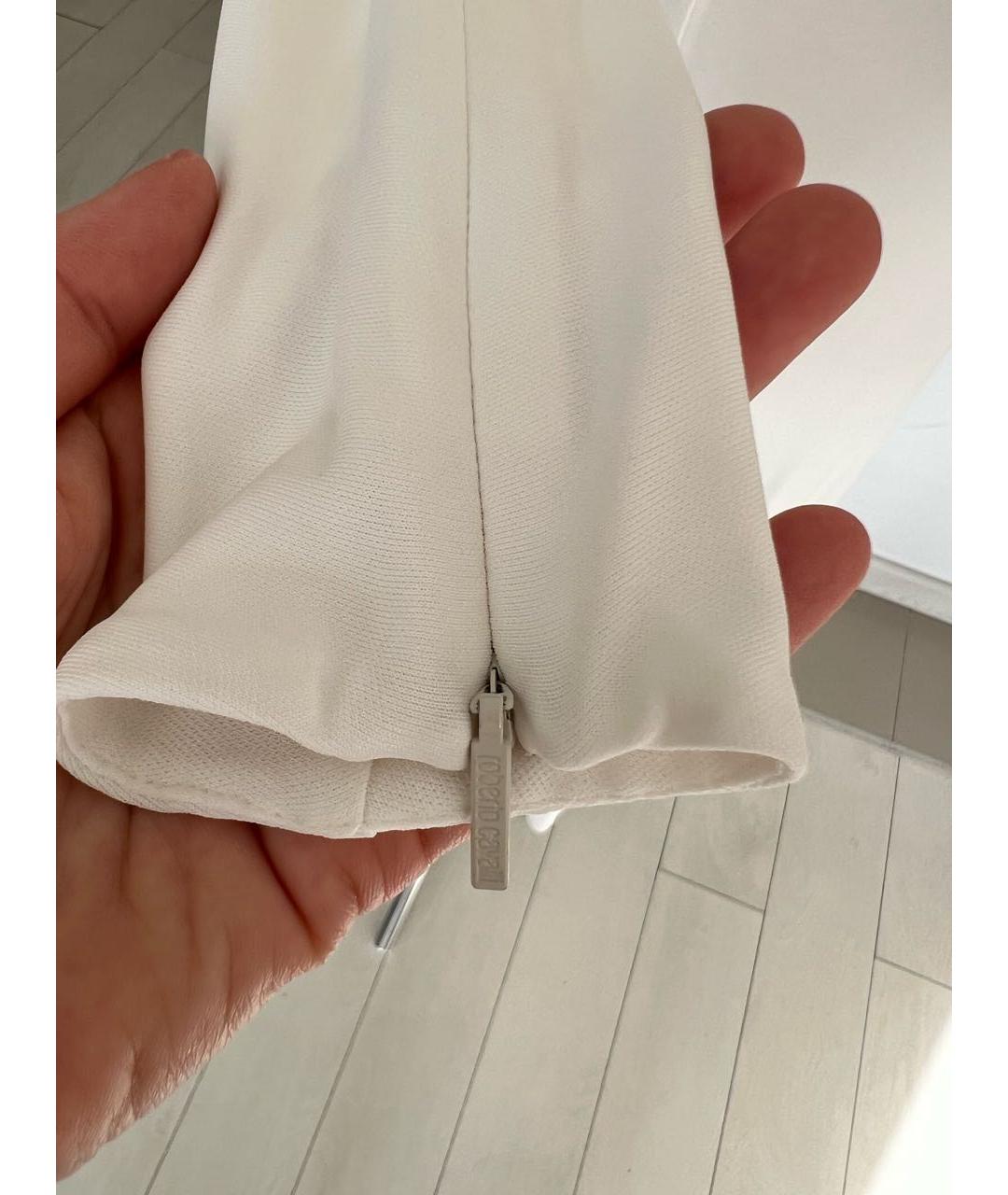 ROBERTO CAVALLI Белое вискозное вечернее платье, фото 5