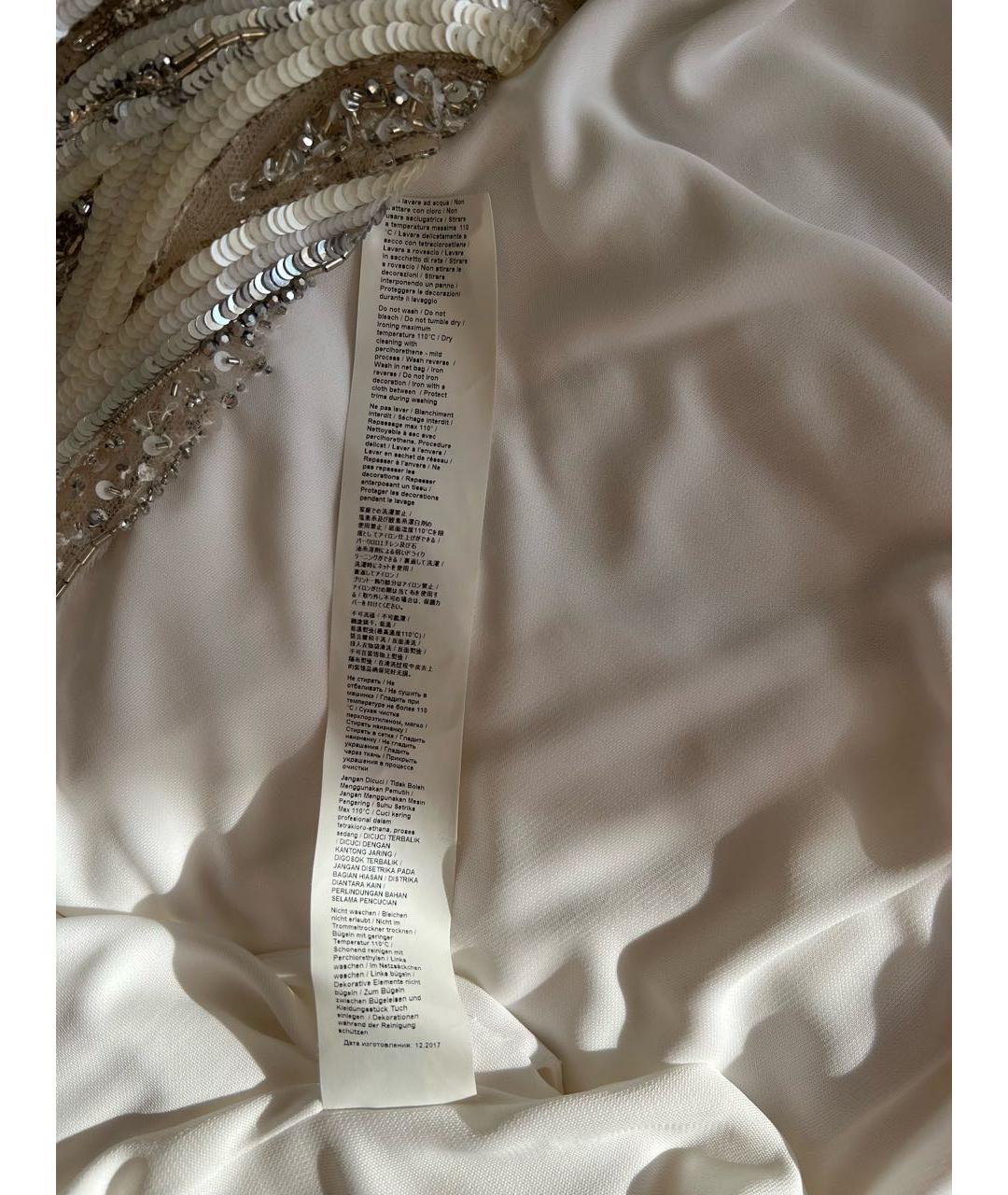 ROBERTO CAVALLI Белое вискозное вечернее платье, фото 3