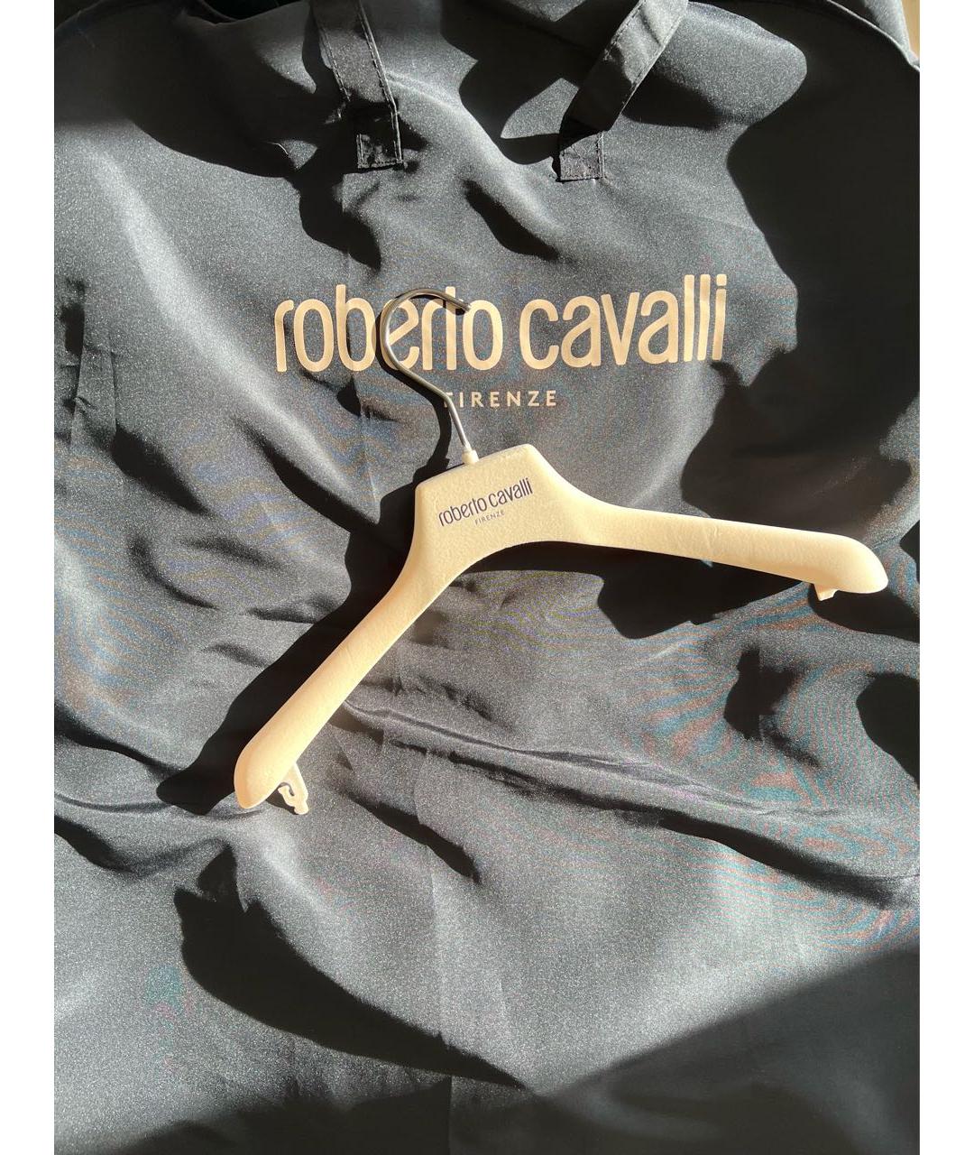 ROBERTO CAVALLI Белое вискозное вечернее платье, фото 4