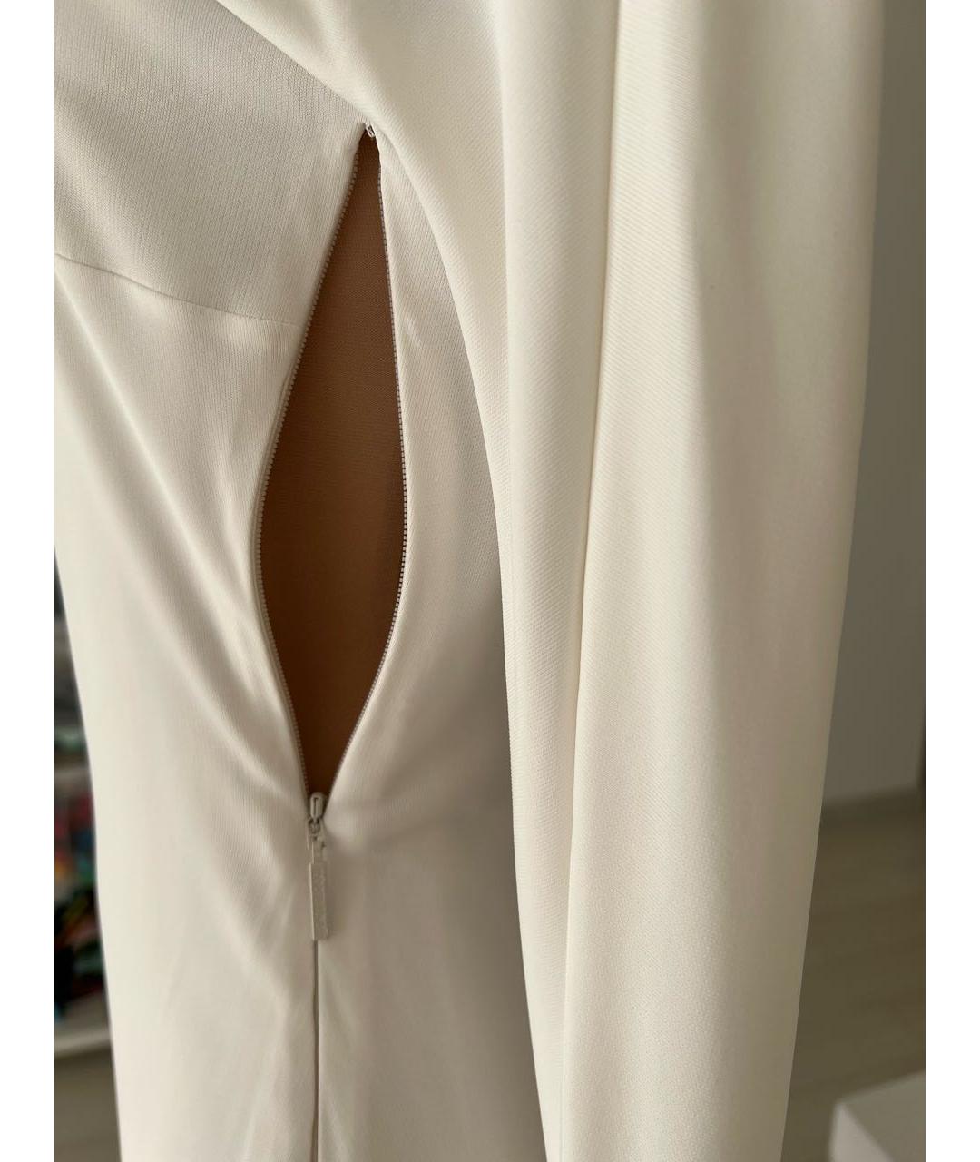 ROBERTO CAVALLI Белое вискозное вечернее платье, фото 6