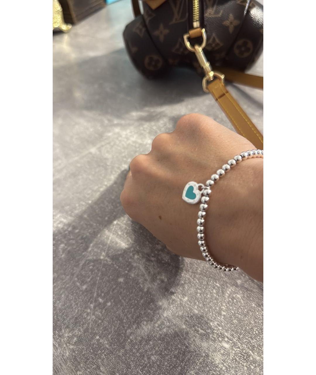 TIFFANY&CO Бирюзовый серебряный браслет, фото 2