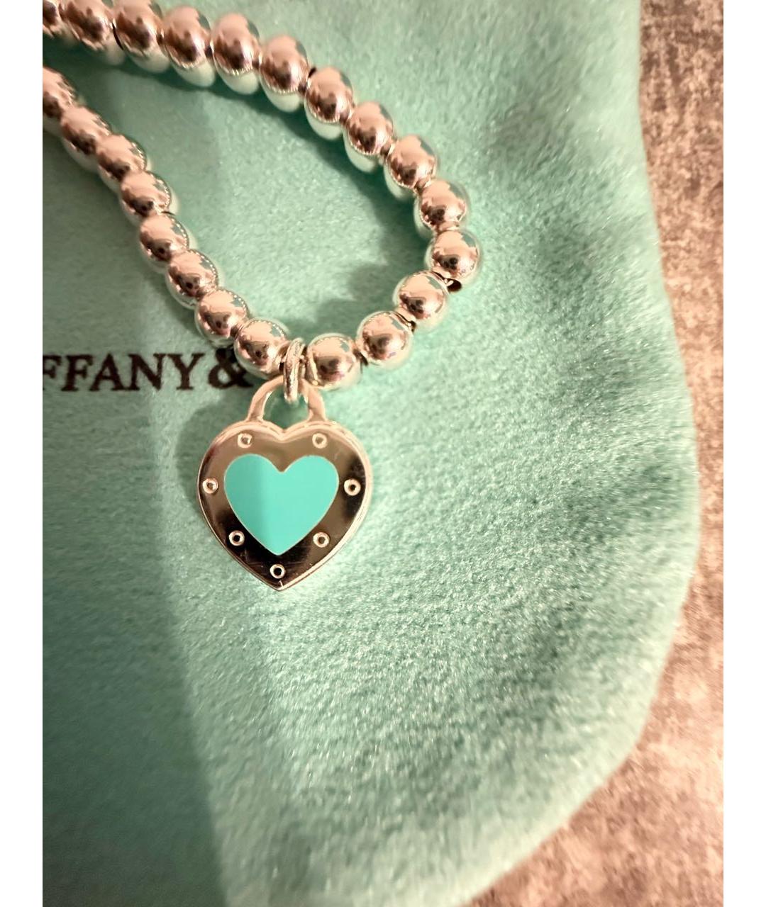 TIFFANY&CO Бирюзовый серебряный браслет, фото 5