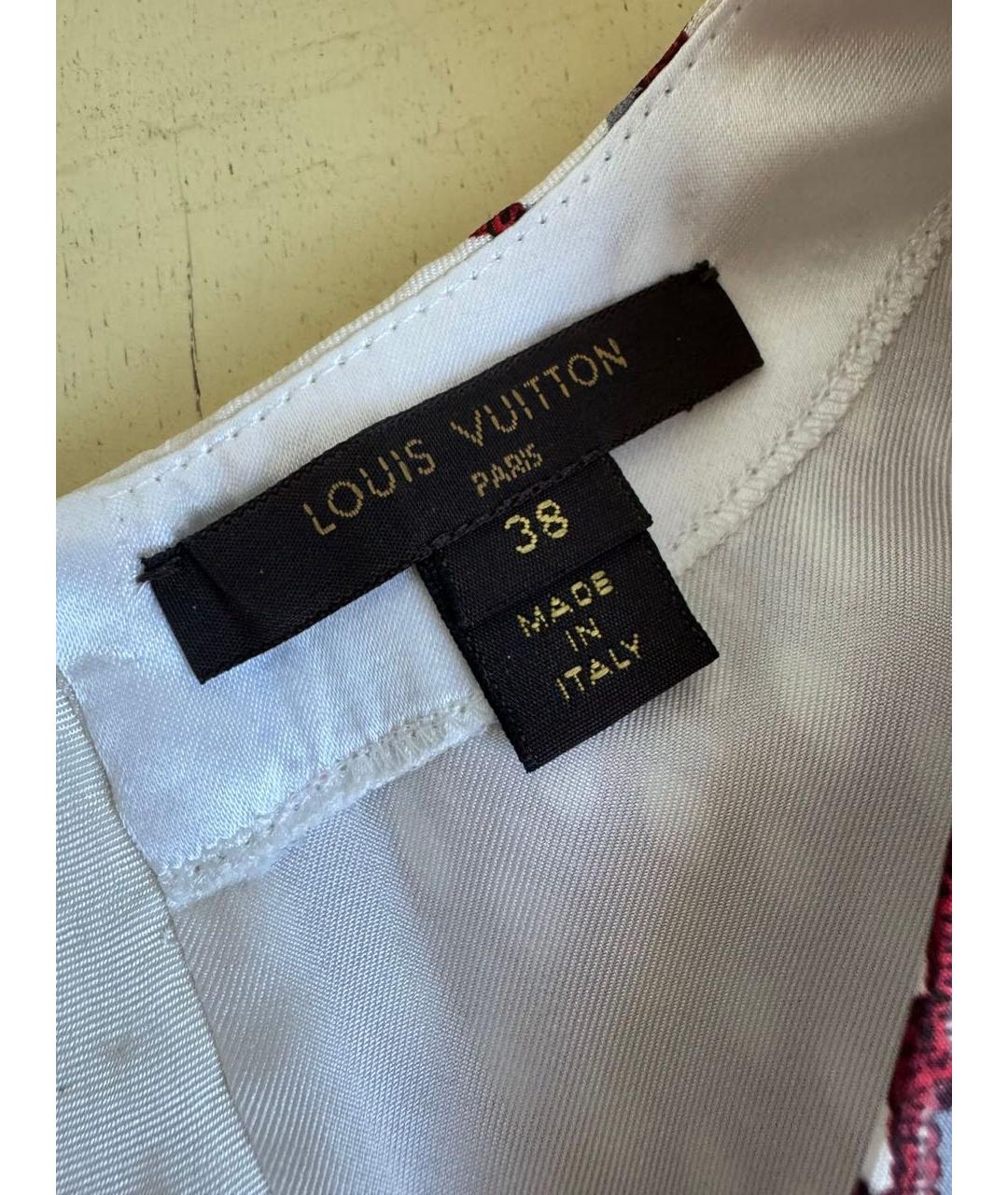 LOUIS VUITTON Мульти шелковое повседневное платье, фото 4