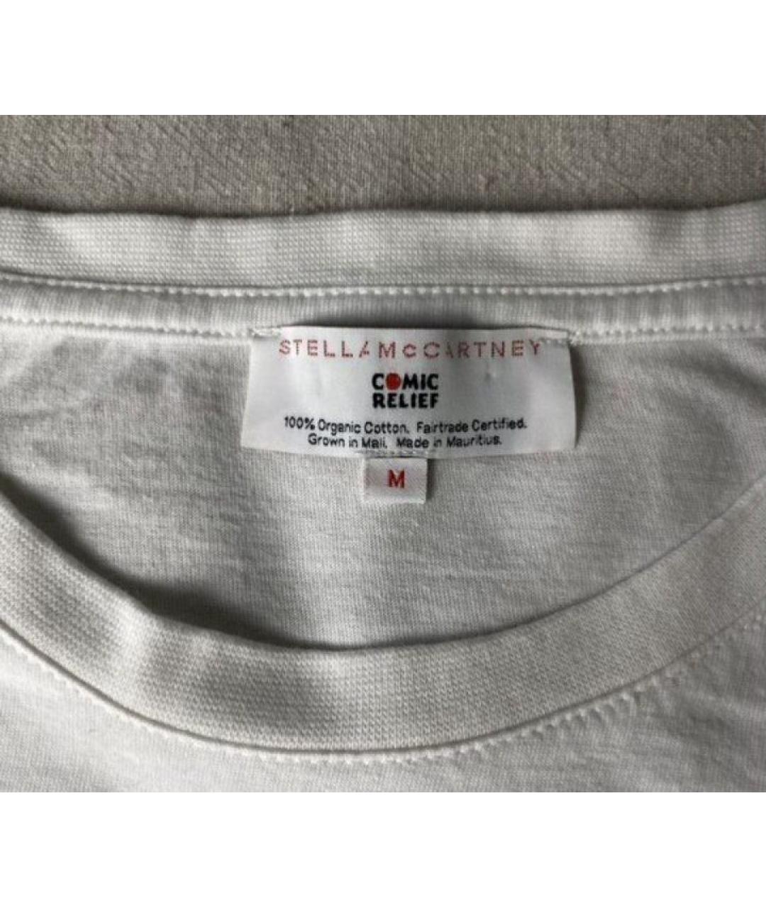 STELLA MCCARTNEY Белая хлопковая футболка, фото 6