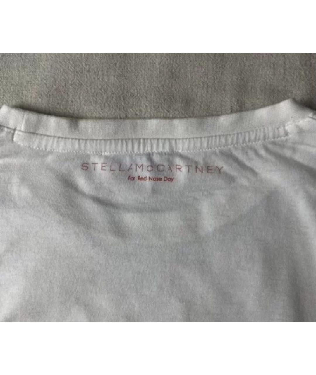 STELLA MCCARTNEY Белая хлопковая футболка, фото 7