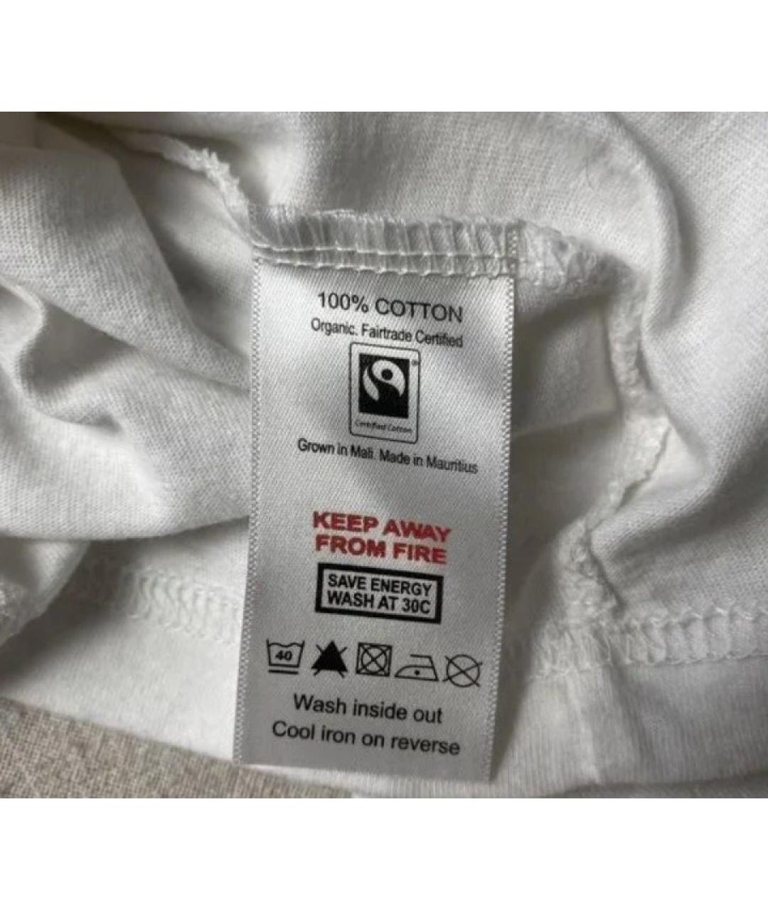 STELLA MCCARTNEY Белая хлопковая футболка, фото 8