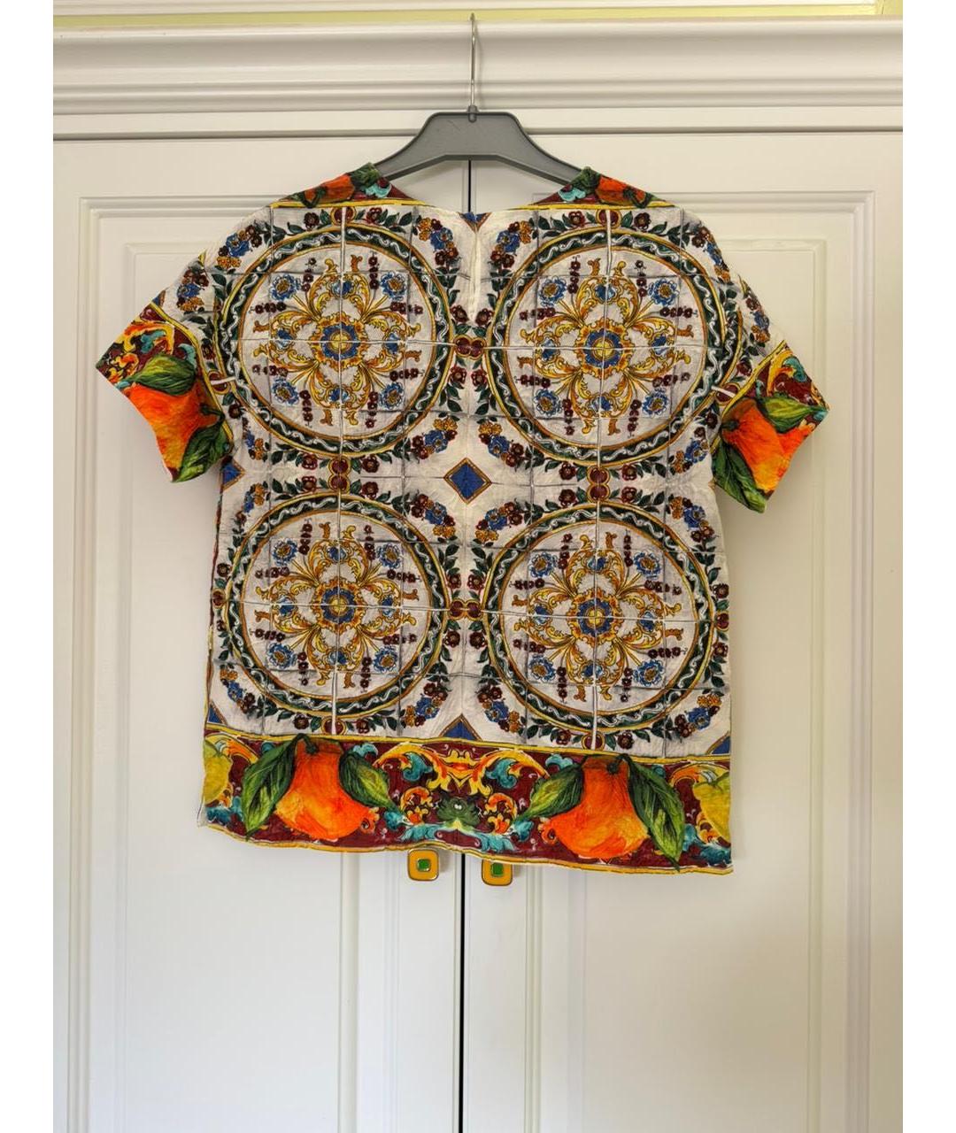 DOLCE&GABBANA Мульти хлопковая блузы, фото 2