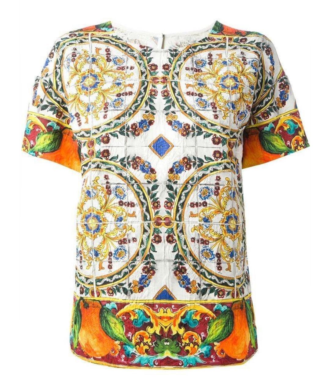 DOLCE&GABBANA Мульти хлопковая блузы, фото 1