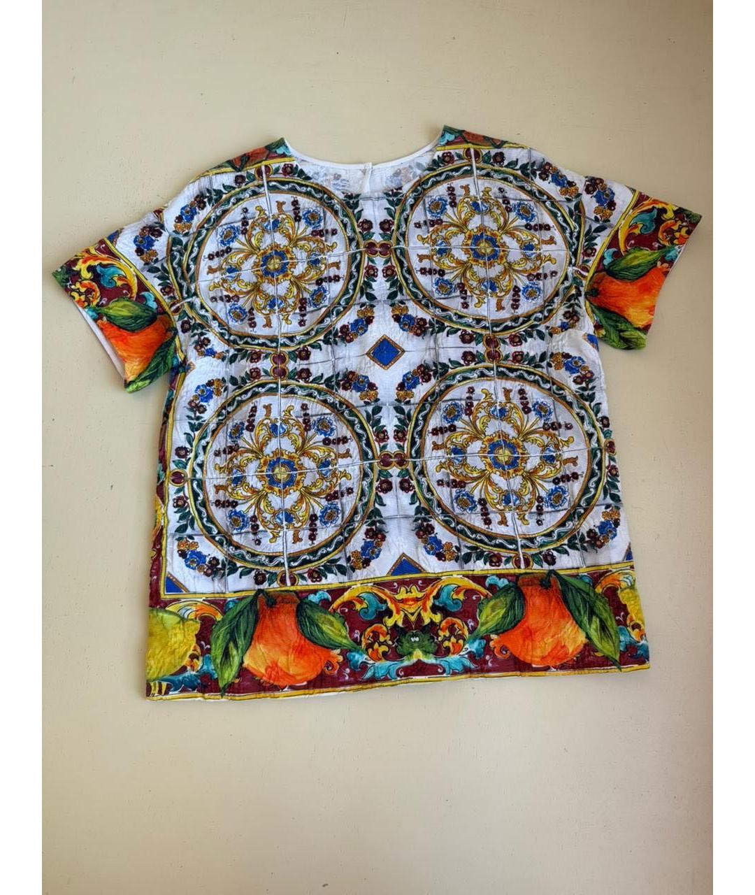 DOLCE&GABBANA Мульти хлопковая блузы, фото 5