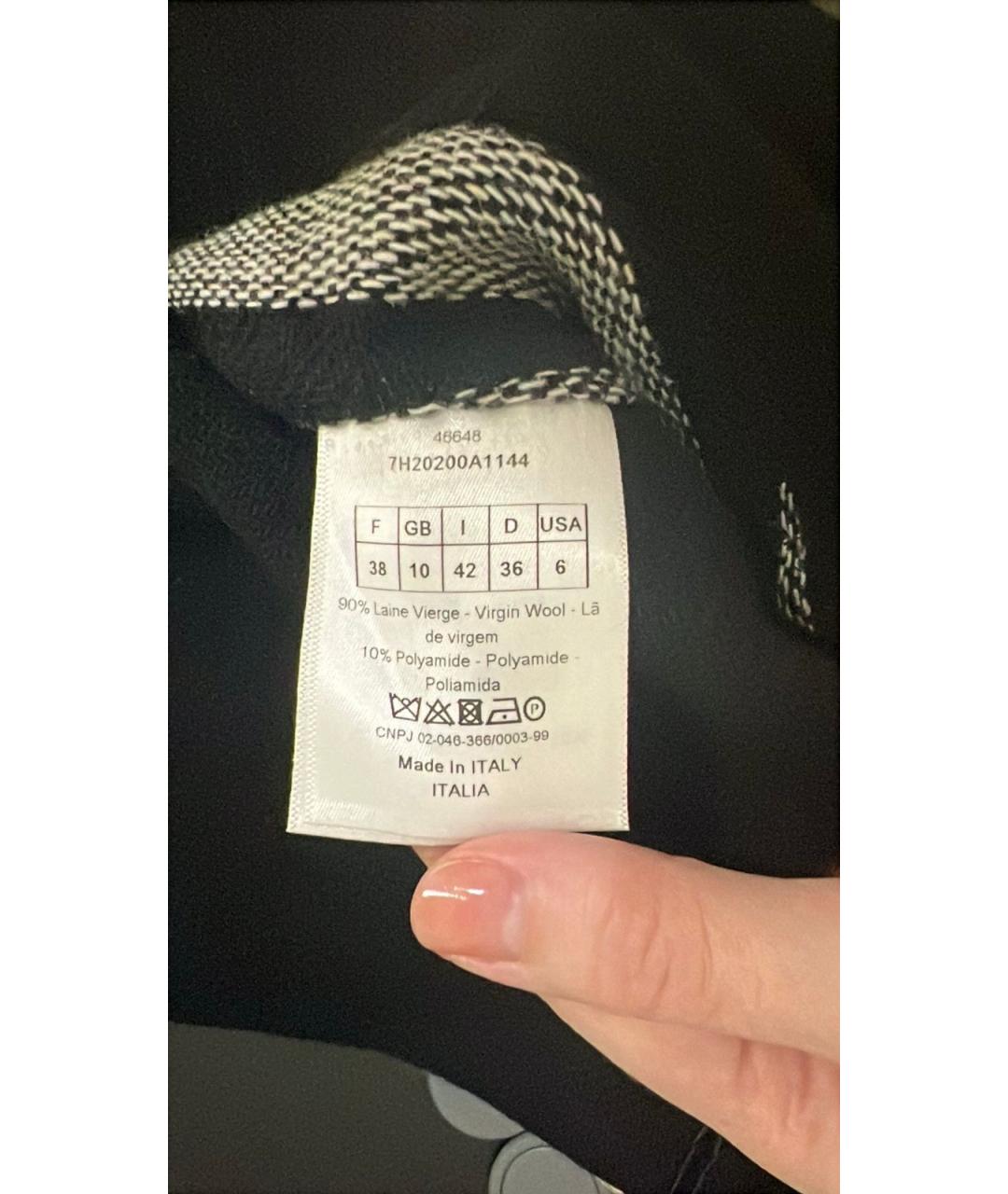 CHRISTIAN DIOR Синий шерстяной жакет/пиджак, фото 3